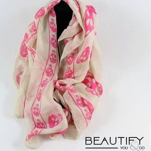 ALEXANDER MCQUEEN Classic Silk Chiffon Scarf